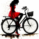 Ledi на velosipede